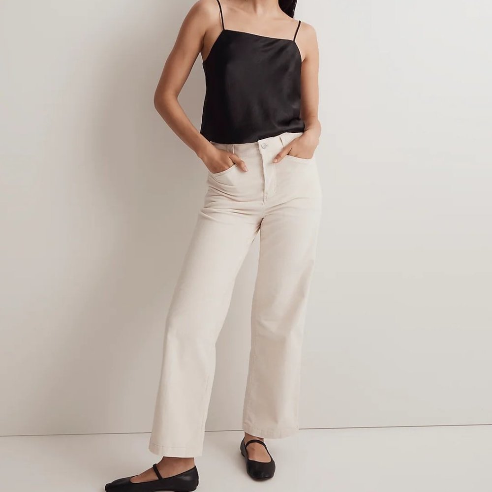 Madewell Petite Emmett 2.0 Wide-Leg Pants in Corduroy Size 26P